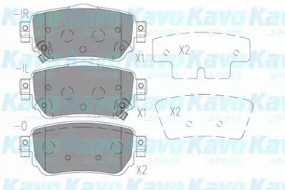 KAVO PARTS kbp6615 -  Комплект тормозных колодок, дисковый тормоз